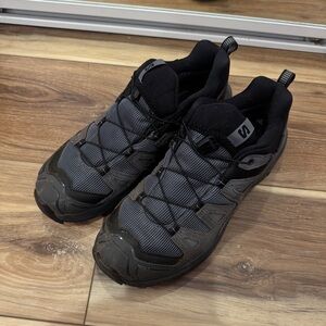 Salomon Black and Gray Athletic Shoes